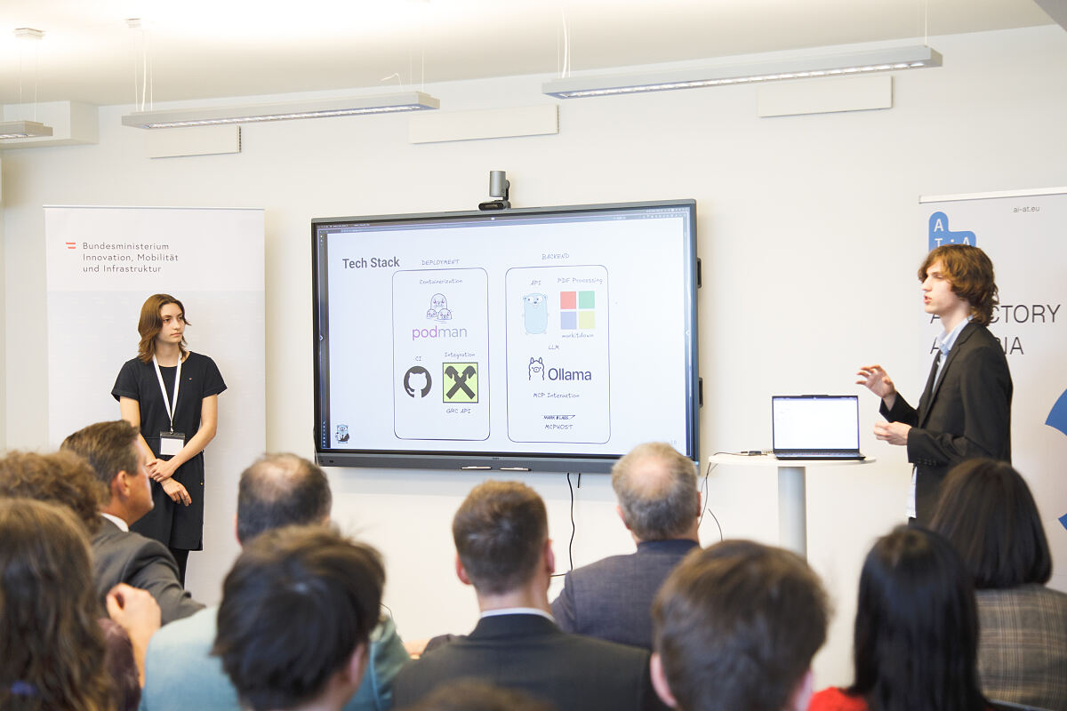 Next Generation AI: Schüler:innen zeigen in der AI Factory Austria konkrete KI-Projekte