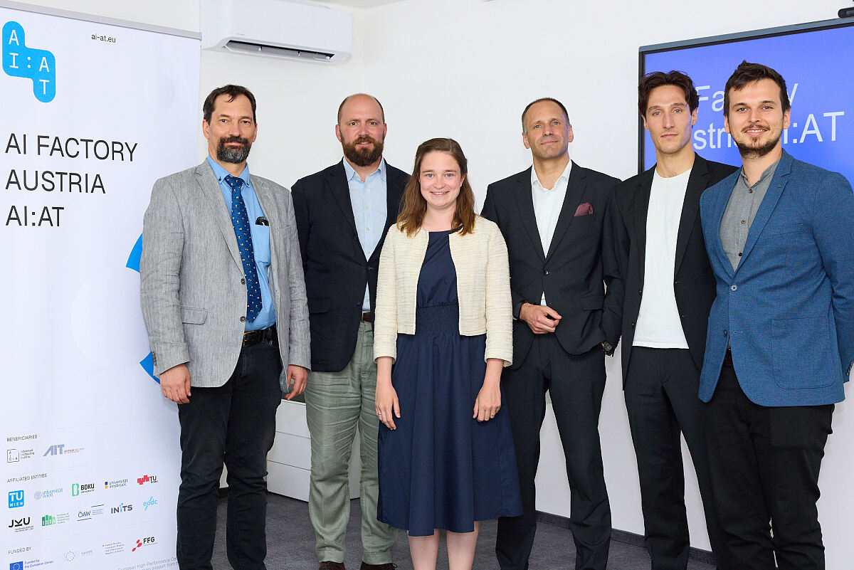 ÖAW-Delegation besucht AI Factory Austria AI:AT