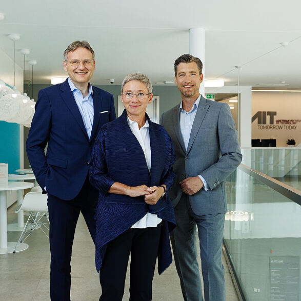 AIT Managing Directors: Andreas Kugi, Brigitte Bach, Alexander Svejkovsky