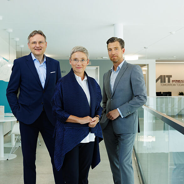 AIT Managing Directors: Andreas Kugi, Brigitte Bach, Alexander Svejkovsky